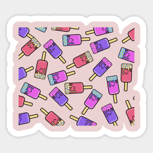 Cute Kawaii Paleta Random Pattern Ice Cream Sticker